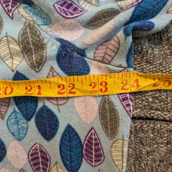 Talbots Multicolor Leaf Pattern Sweater - Picture 9 of 11